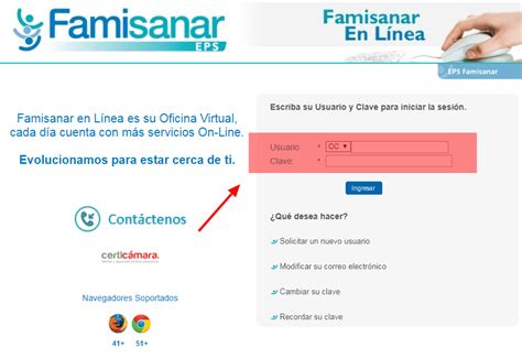 famisanar en linea cafam citas|Agendamiento de Citas Médicas en Famisanar